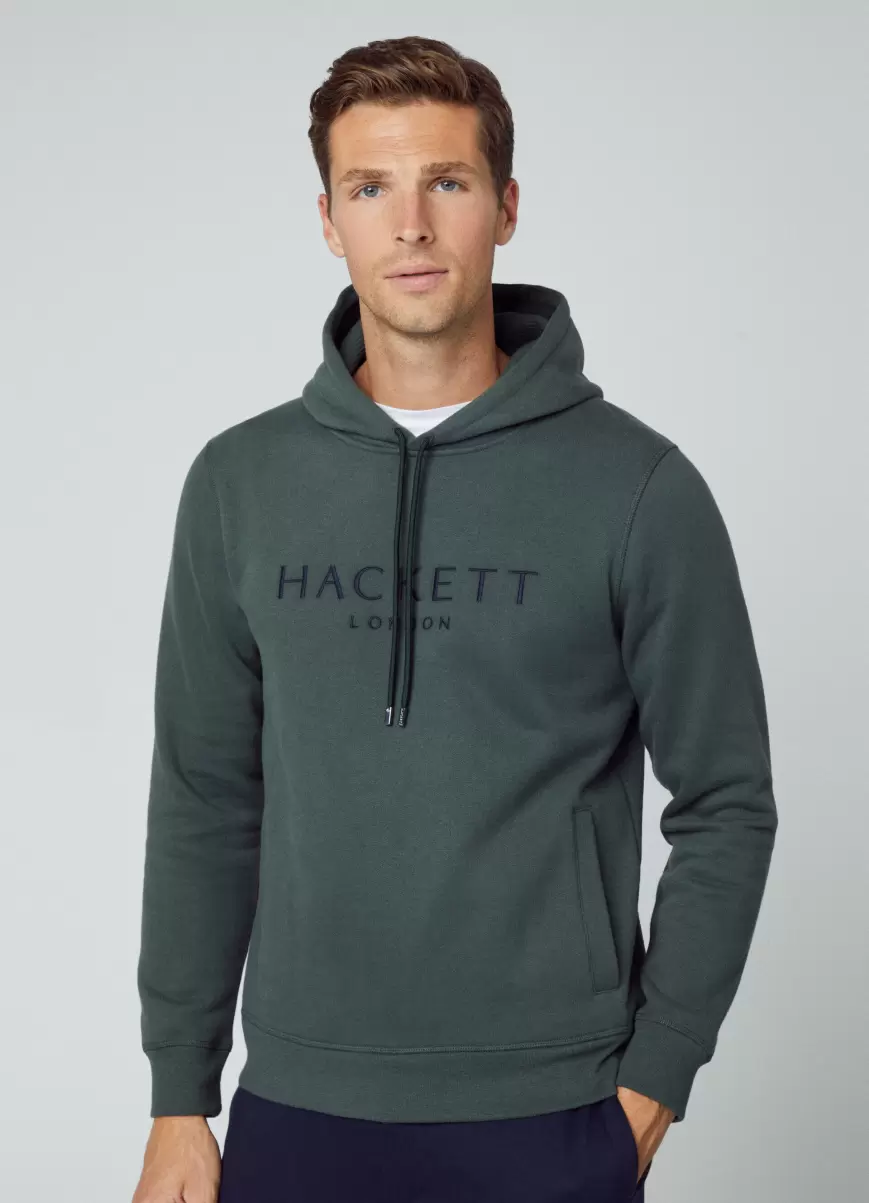 Herren Dark Green Hoodie Kapuze Heritage Hackett London Sweatshirts & Hoodies