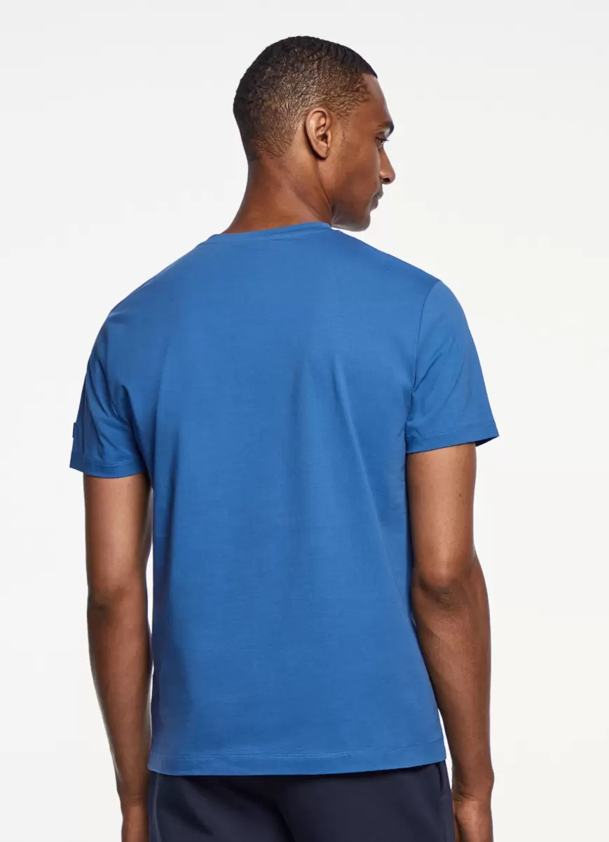 T-Shirt Logo-Druck Herren Hackett London T-Shirts Blue - 2