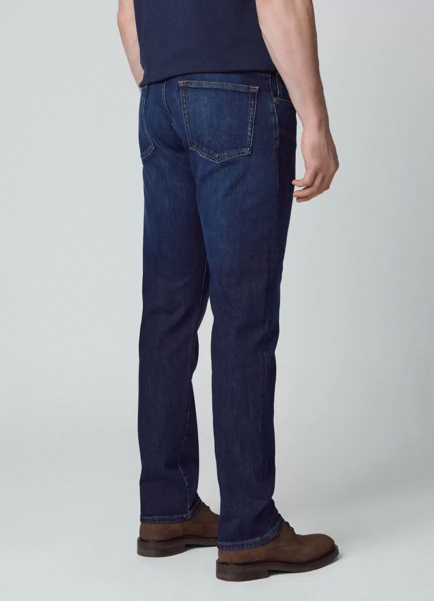 Denim Blue Herren Hackett London Jeans Vintage Washed Classic Fit Hosen & Chinos - 3