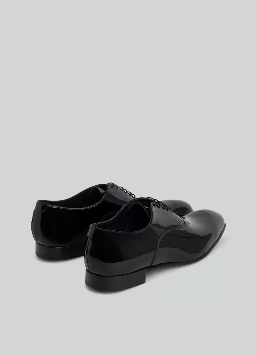 Formale Schuhe Herren Hackett London Oxford-Schuhe Aus Lackleder Black - 1