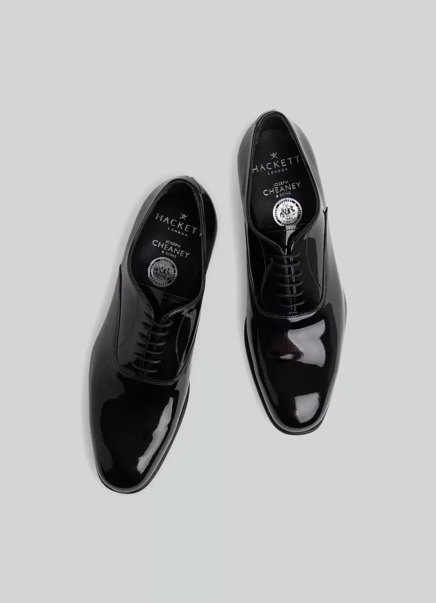 Formale Schuhe Herren Hackett London Oxford-Schuhe Aus Lackleder Black - 2