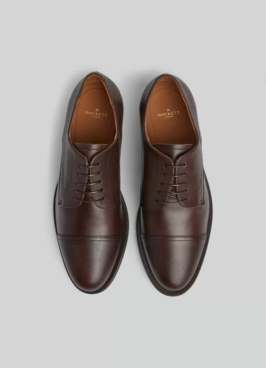 Hackett London Formale Schuhe Herren Dark Brown Blucher Leder - 2