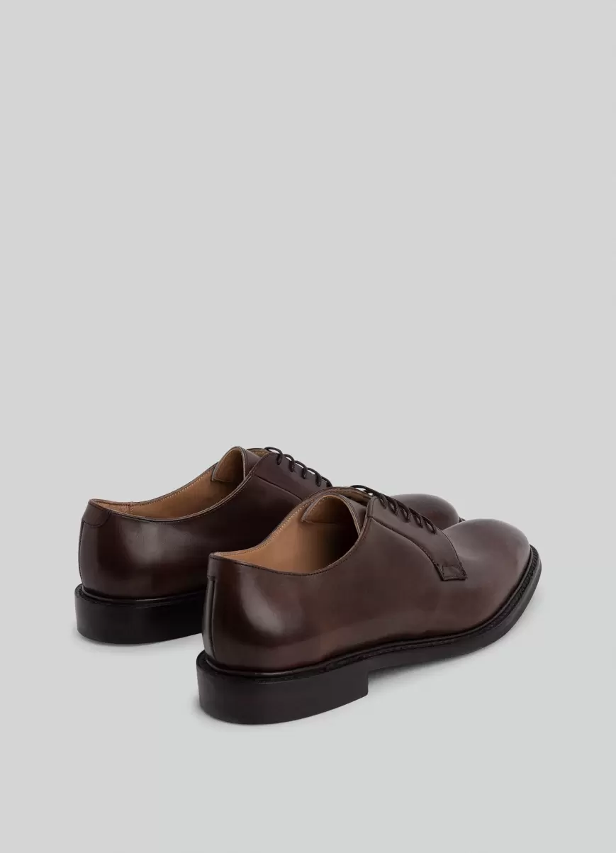 Derby-Schuhe Aus Leder Hackett London Dark Brown Herren Casual-Schuhe - 1