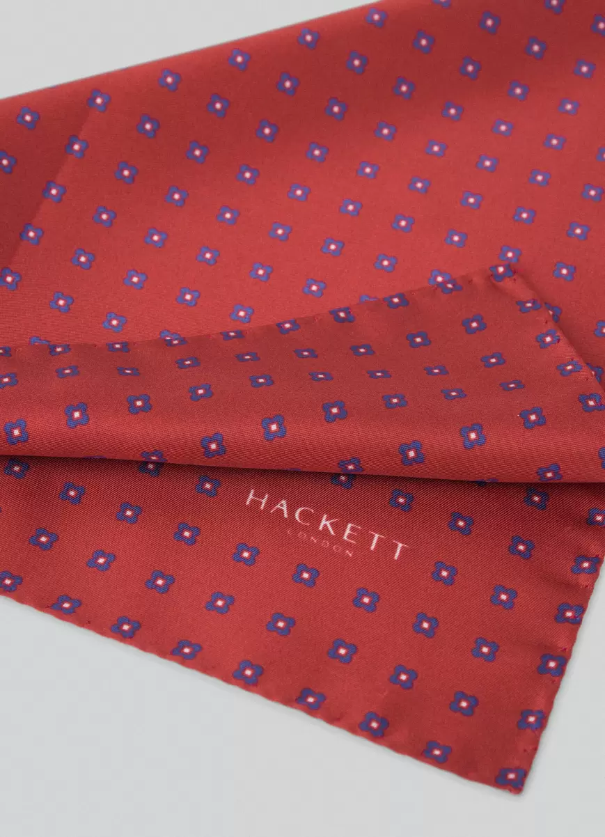 Krawatten & Einstecktücher Tuch Seide Blumen Red Hackett London Herren - 1