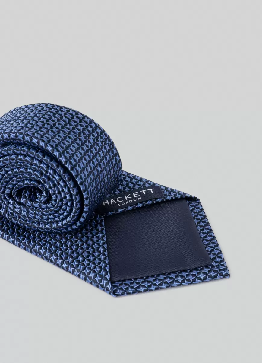 Blue Krawatte Seide Sterne Krawatten & Einstecktücher Herren Hackett London - 1