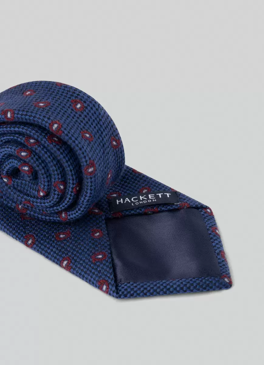 Herren Hackett London Krawatten & Einstecktücher Krawatte Koniferen Blue - 1