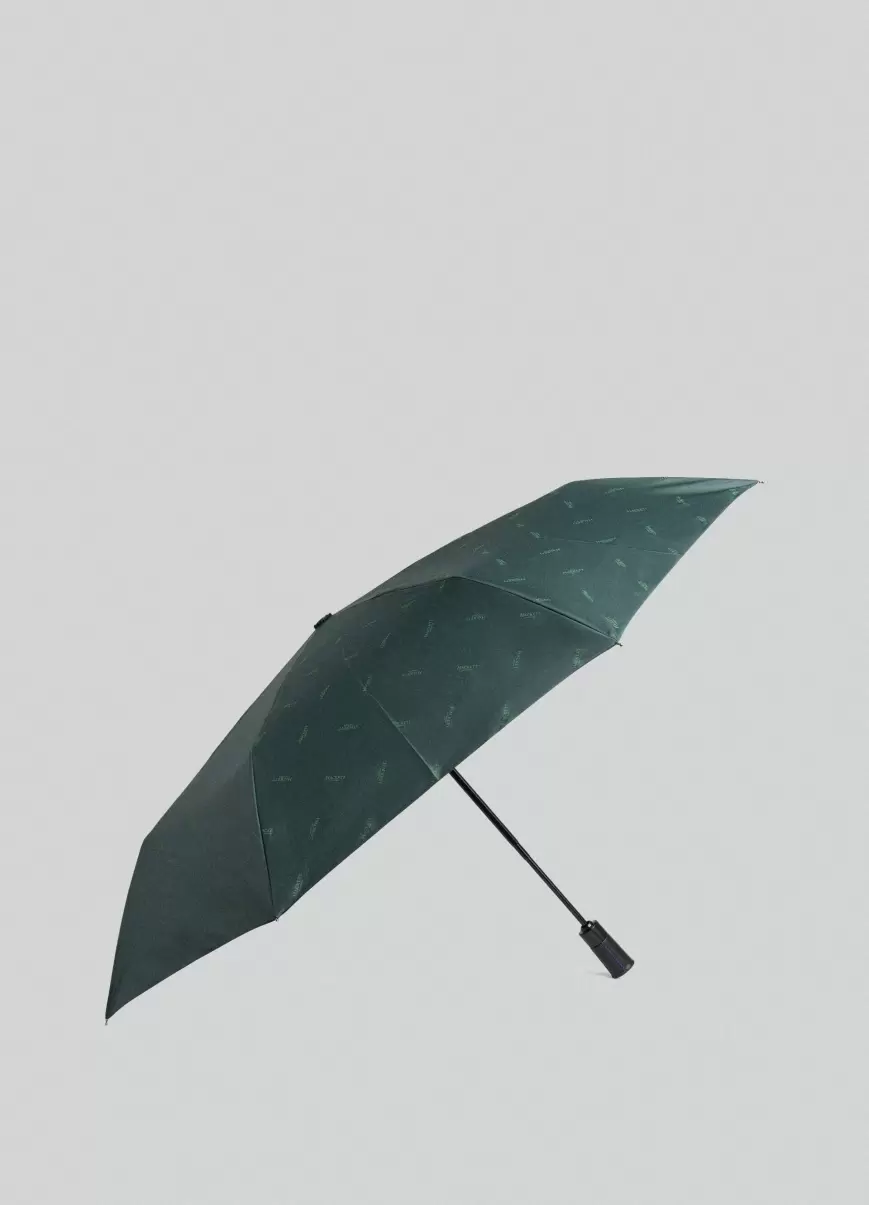 Taschenschirm Logo Ganzflächig Herren Regenschirme Green Hackett London - 1
