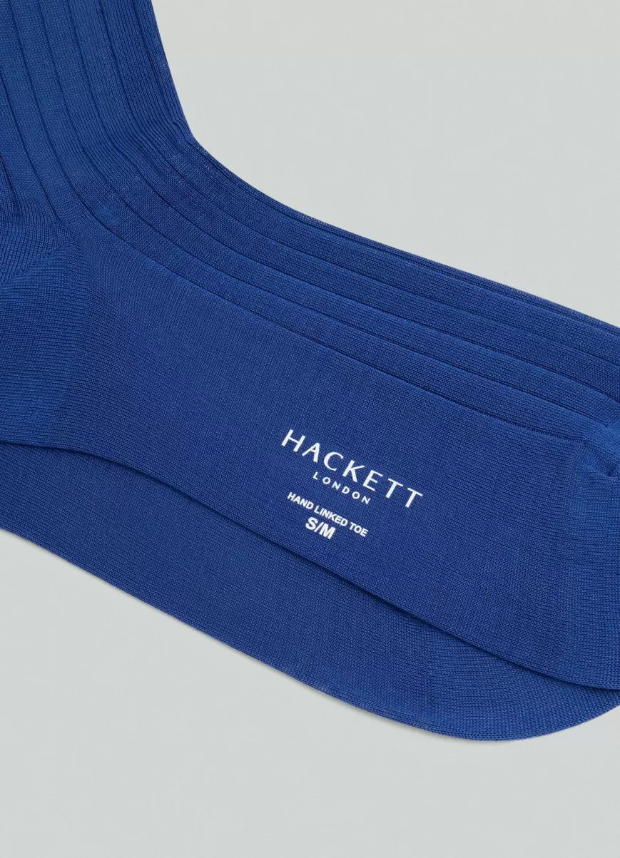 Royal Blue Hackett London Socken Baumwolle Gerippt Unterwäsche & Socken Herren - 1