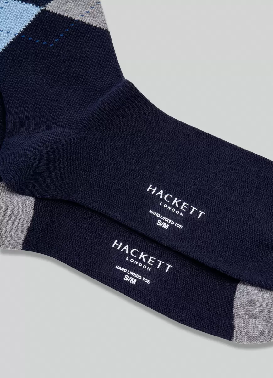 Navy Unterwäsche & Socken Hackett London 2Er-Pack Socken Baumwolle Herren - 1