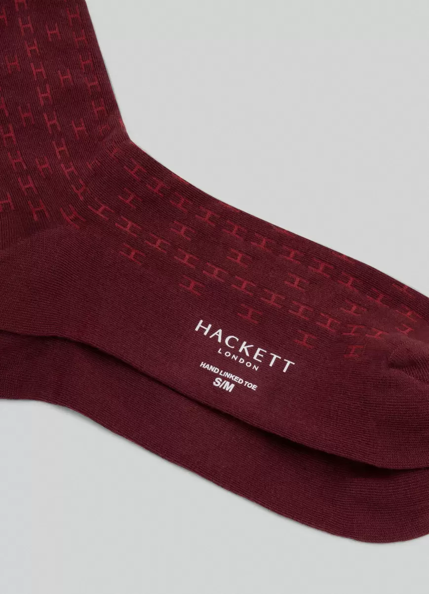 Unterwäsche & Socken Socken H-Logo Herren Brick Red Hackett London - 1