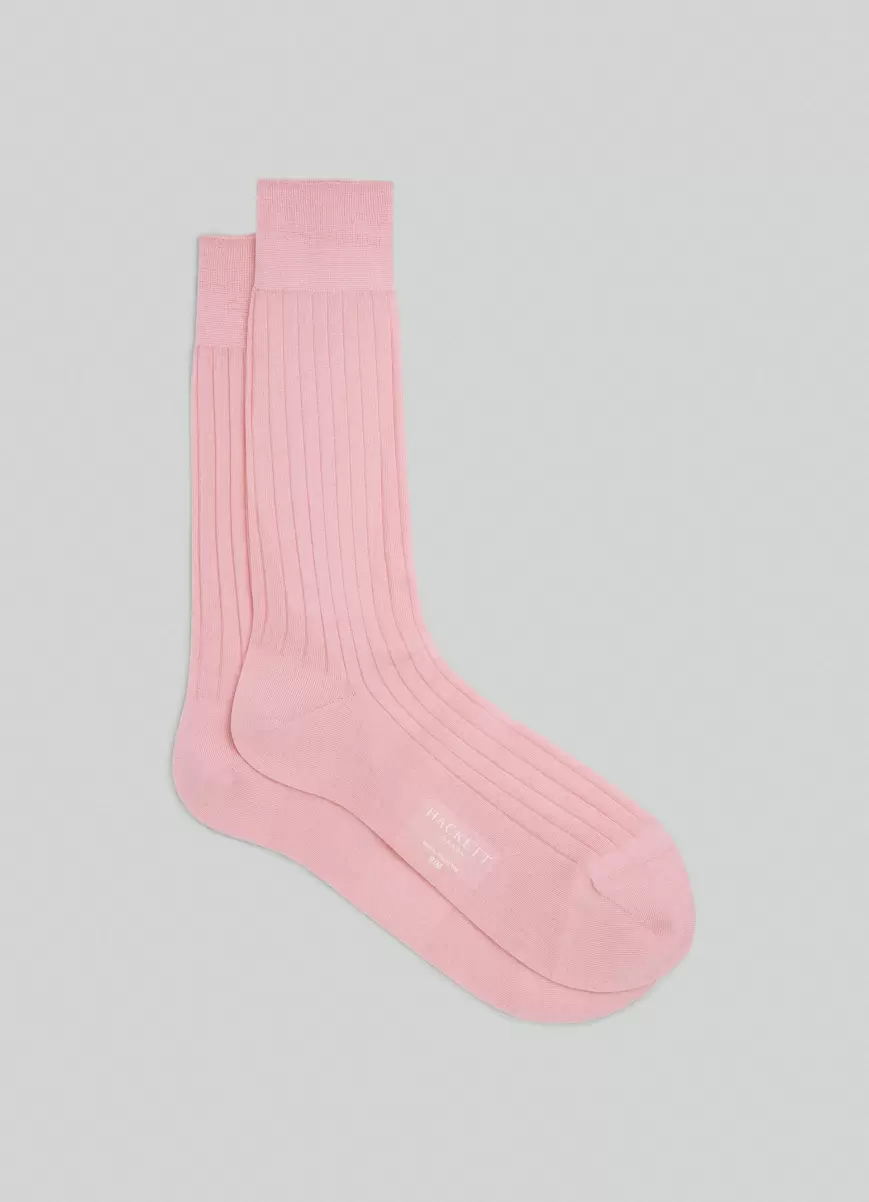Hackett London Unterwäsche & Socken Socken Baumwolle Gerippt Herren Rose Pink