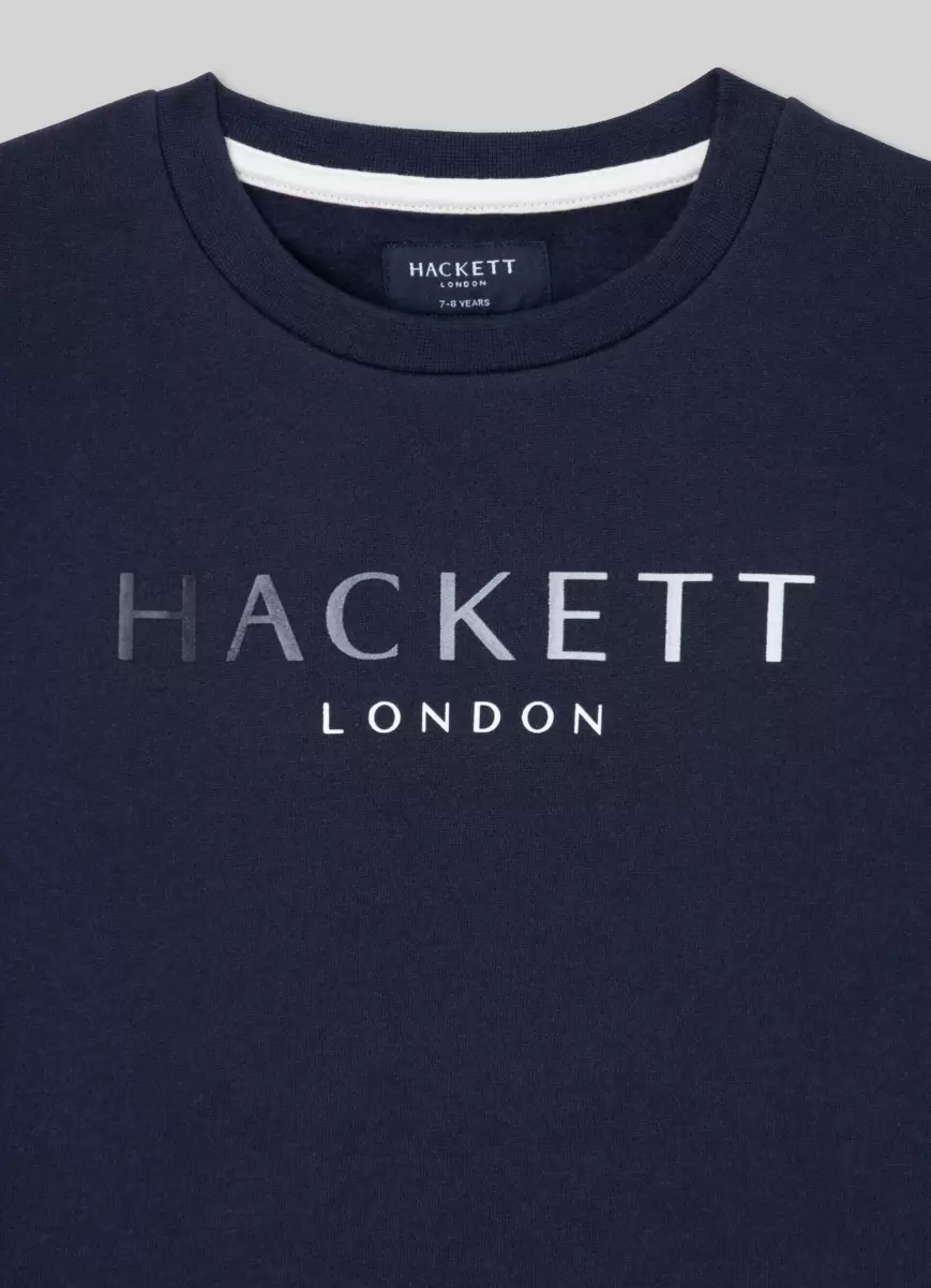 T-Shirts & Sweatshirts Hackett London Pullover Logo-Druck Navy Herren - 2