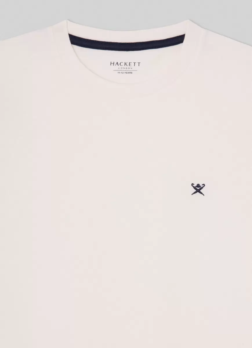 T-Shirts & Sweatshirts T-Shirt Basic Logo Gestickt White Herren Hackett London - 2