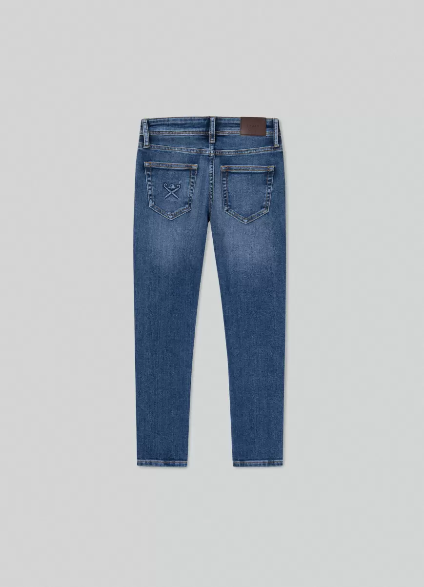 Denim Blue Hackett London Hosen Jeans Vintage Washed Slim Fit Herren - 1