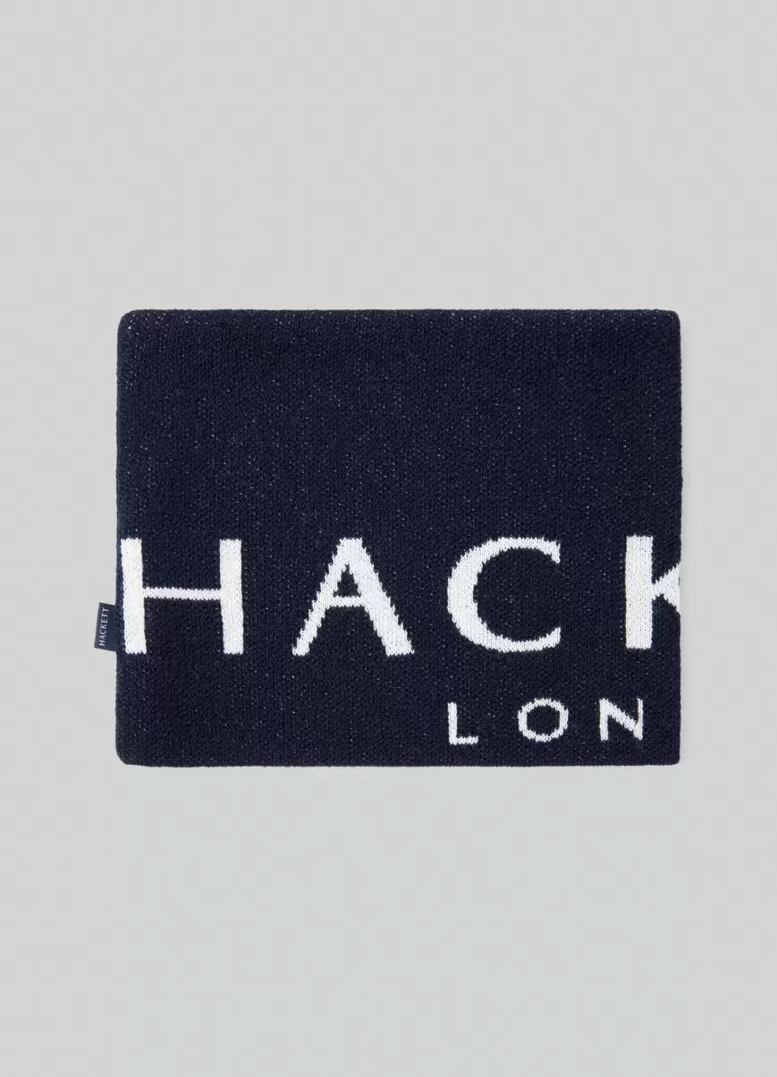 Snood Logo Herren Navy Accessoires Hackett London