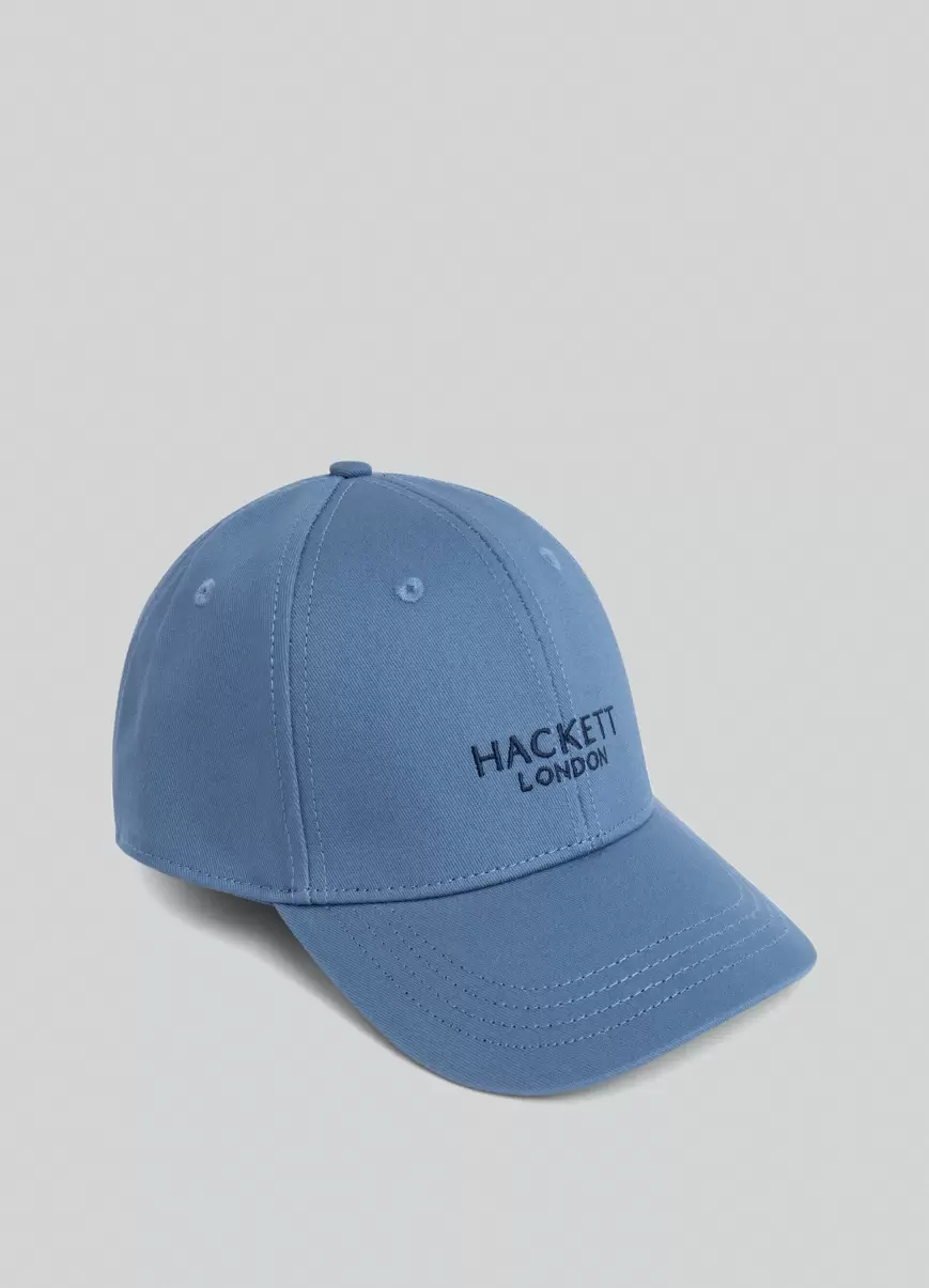 Herren Baseball Cap Logo Gestickt Hackett London Blue Accessoires