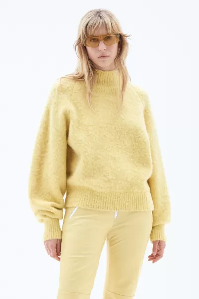 Damen Filippa K Flauschiger Pullover Light Amber Strick Geschäft