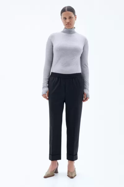Damen Black Hosen Produkt Filippa K Franca Cool Wool Trousers