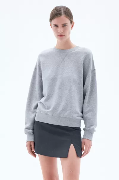 Tops Filippa K Aktionsrabatt Damen Sweatshirt Light Grey Melange