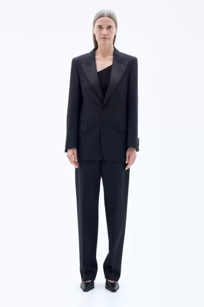 Filippa K Black Werbung Tailoring Tailored Tuxedo Blazer Damen