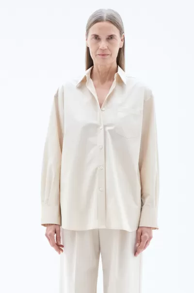 Filippa K Marketing Hemden Damen Light Beige Sammy Shirt