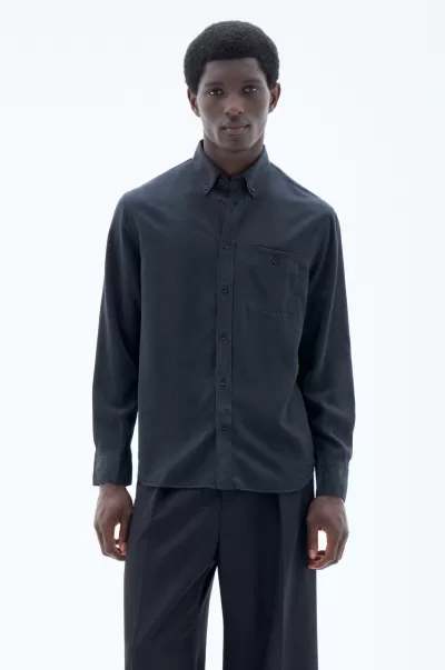 Herren Zachary Hemd Hemden Modell Almost Black Filippa K