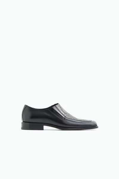 Produktsicherheit Schuhe Herren Filippa K Loafer Mit Eckigem Zehenbereich Black/Printed&Nbsp;