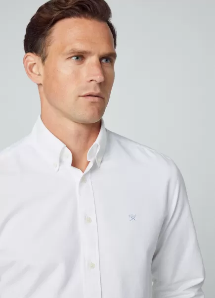 Hackett London Hemd Oxford Slim Fit Hemden Herren White