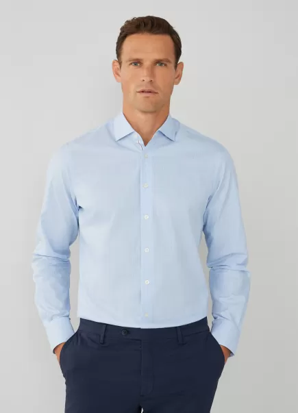 Hemden Herren Blue/White Hemd Gestreift Classic Fit Hackett London