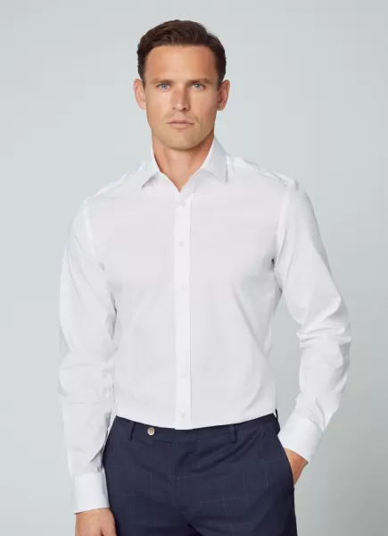 White Hemd Baumwolle Slim Fit Hackett London Hemden Herren