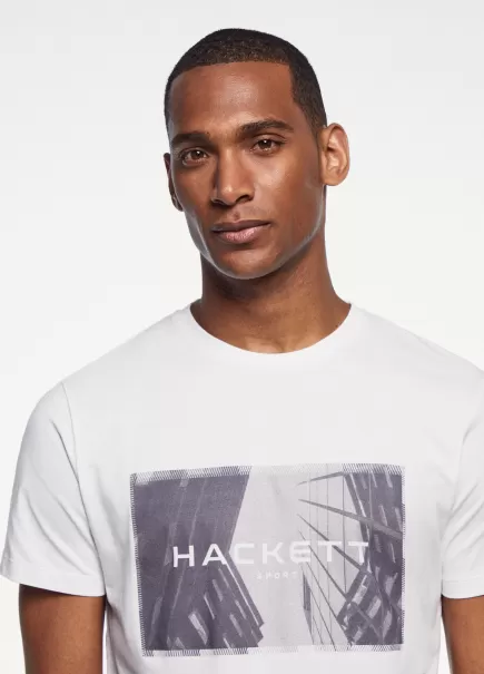 T-Shirt Design Classic Fit T-Shirts Hackett London Herren White