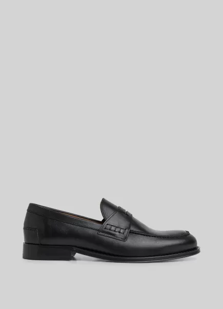 Hackett London Formale Schuhe Herren Pennyloafer Leder Black