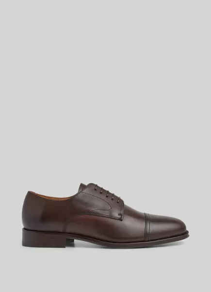 Hackett London Formale Schuhe Herren Dark Brown Blucher Leder