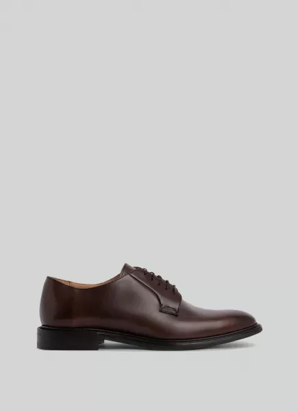 Derby-Schuhe Aus Leder Hackett London Dark Brown Herren Casual-Schuhe
