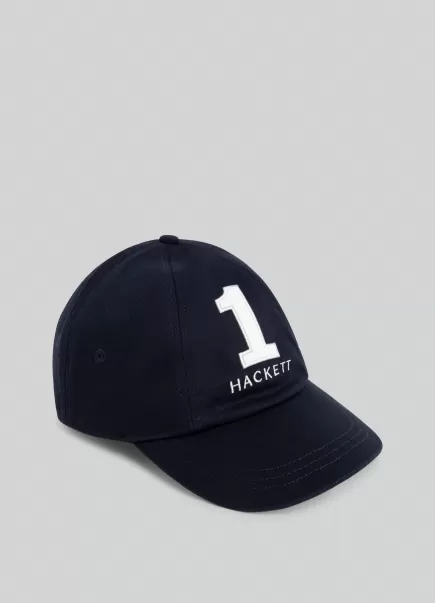 Hackett London Schals & Mützen Herren Navy Baseball Cap Baumwolle
