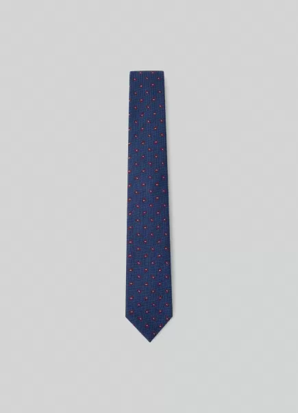 Herren Hackett London Krawatten & Einstecktücher Krawatte Koniferen Blue