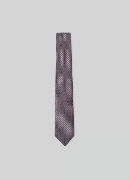 Pink Krawatte Seide Geometrisches Muster Herren Hackett London Krawatten & Einstecktücher