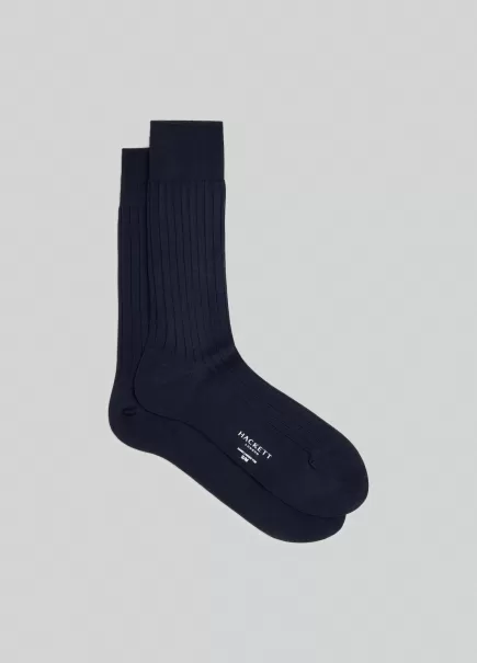 Socken Baumwolle Gerippt Unterwäsche & Socken Herren Hackett London Navy